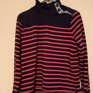 ✨ADORABLE✨ J Crew Navy and Coral Boatneck Sweater